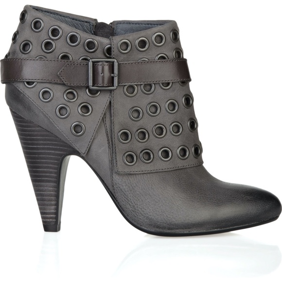 Ash Shoes - ASH Edgy Iona Grommet leather ankle boots